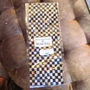 Mackenzie-Childs Courtly Check Wine Bag